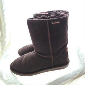 Bearpaw Chocolate Shearling Boots EUC ❤️